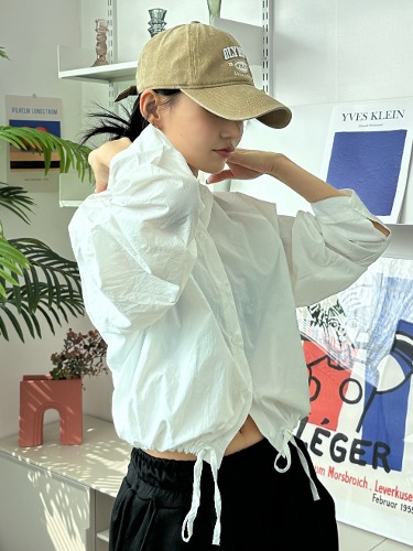 [봄 추천템]바스락 젤라 후드 스트링 바람막이 간절기 자켓 셔츠